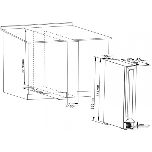 Винный шкаф Cellar Private CP007B