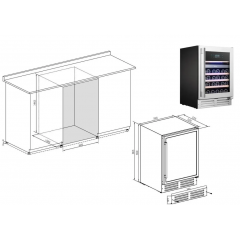 Винный шкаф Temptech EX60DX