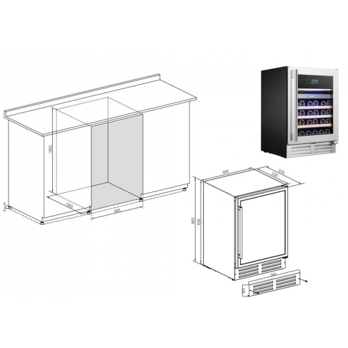 Винный шкаф Temptech EX60DX