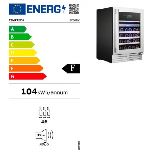 Винный шкаф Temptech EX60DX