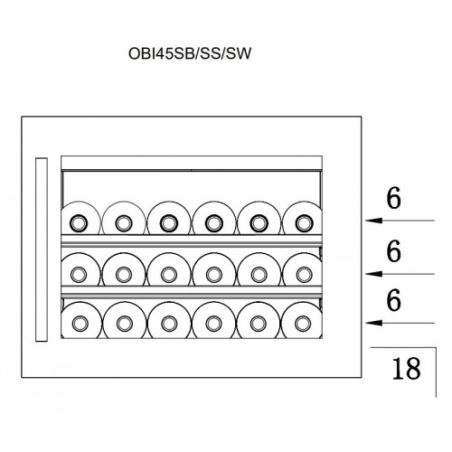 Винный шкаф Temptech Oslo OBI45SS