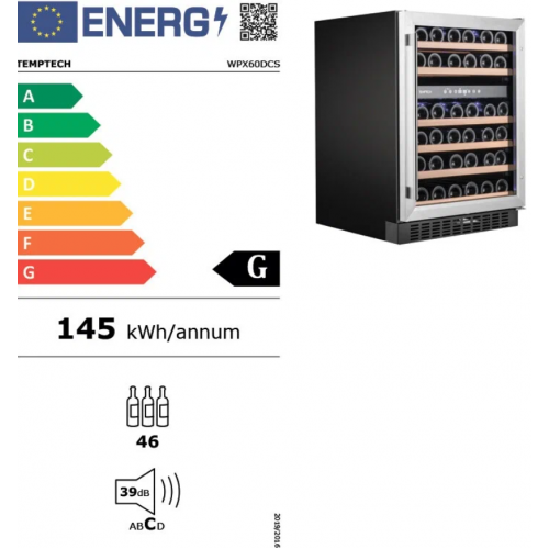 Винный шкаф Temptech WPX60DCS