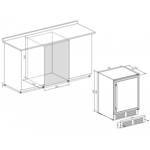 Винный шкаф Temptech WPQ60SCS