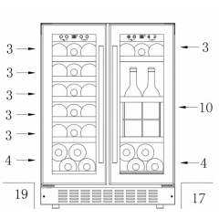 Винный шкаф Temptech SOM2DX60DRB
