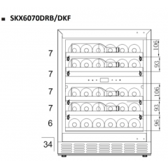 Винный шкаф Temptech SKX6070DRB