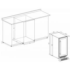 Винный шкаф Temptech PRESQ38DB-24