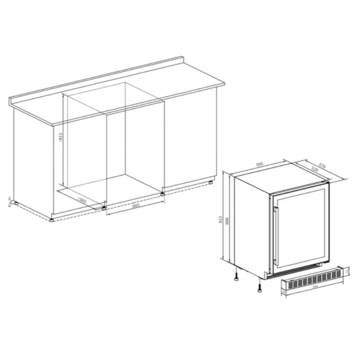 Винный шкаф Temptech PRESPROX60SRB