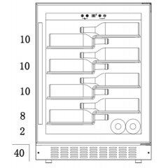 Винный шкаф Temptech PRESPROX60SRB