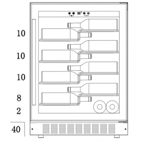 Винный шкаф Temptech PRESPROX60SRB