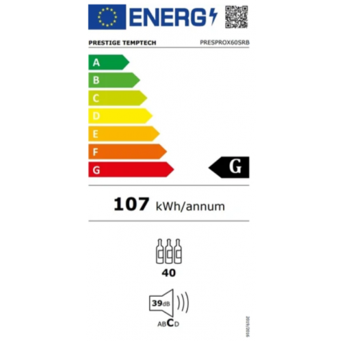Винный шкаф Temptech PRESPROX60SRB