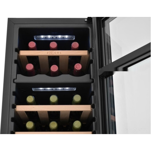 Винный шкаф ZUGEL ZCWF184DB Dual Zone