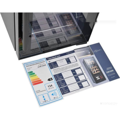 Винный шкаф ZUGEL ZCWF184DB Dual Zone