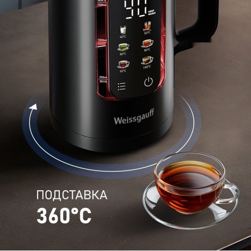 Электрический чайник Weissgauff WK 1500 Db Touch BodyCool