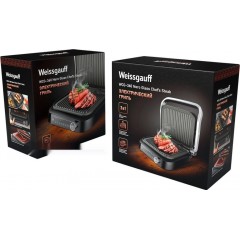 Электрогриль Weissgauff WCG-360 Nero Glass Chef’s Steak