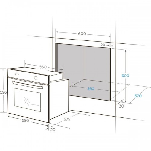 Духовой шкаф Midea MO78100C GB