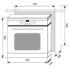 Духовой шкаф LEX EDP 093 BL
