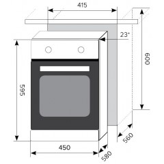 Духовой шкаф LEX EDP 4590 BL