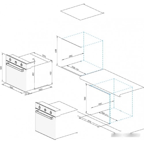 Духовой шкаф Darina 2V BDE112 710 BB