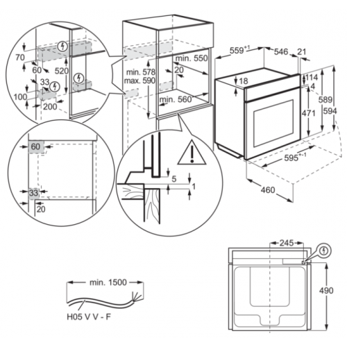 Духовой шкаф Electrolux OEF5H70X