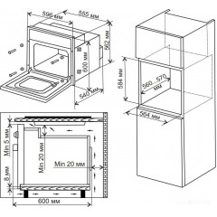 Духовой шкаф De Luxe 6009.05ЭШВ-066