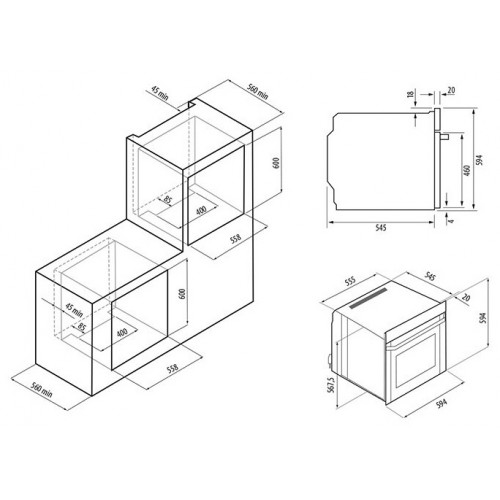 Духовой шкаф Krona Onore 60 WH