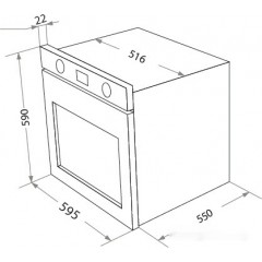 Духовой шкаф HOMSair OEF657WH