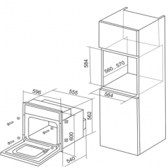 Духовой шкаф De Luxe 6006.05эшв-060