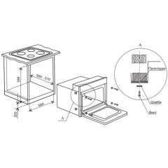 Духовой шкаф De Luxe 6006.05эшв-061