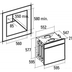 Духовой шкаф CATA ME 7207 BK
