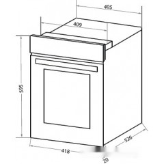 Духовой шкаф HOMSair OEF451WH