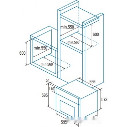 Духовой шкаф CATA MDS 7208 WH
