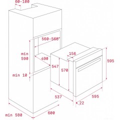 Духовой шкаф Teka HLB 8600 (серый) 111000013