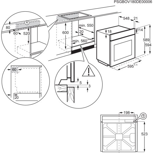 Духовой шкаф Electrolux OEF3H50X