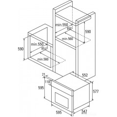 Духовой шкаф CATA MD 8008 WH