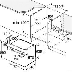 Духовой шкаф Bosch HBT537FB0