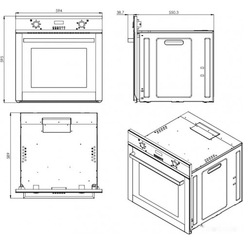 Духовой шкаф ZorG Technology BE4 WH