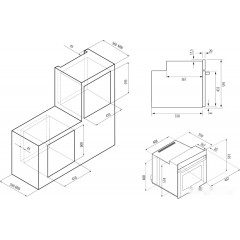 Духовой шкаф Krona Marmo 45 BL