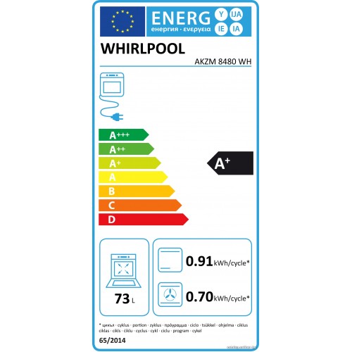 Духовой шкаф Whirlpool AKZM 8480 WH