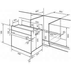 Духовой шкаф LEX EDM 071 WH