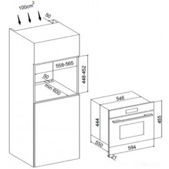 Духовой шкаф Maunfeld AMCO458GB