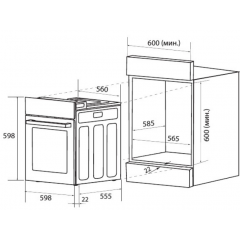 Духовой шкаф ZUGEL ZOE601X