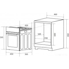 Духовой шкаф ZUGEL ZOE452B