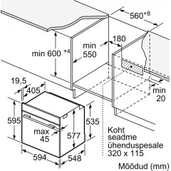 Духовой шкаф Bosch Serie 8 HBG876EC7S