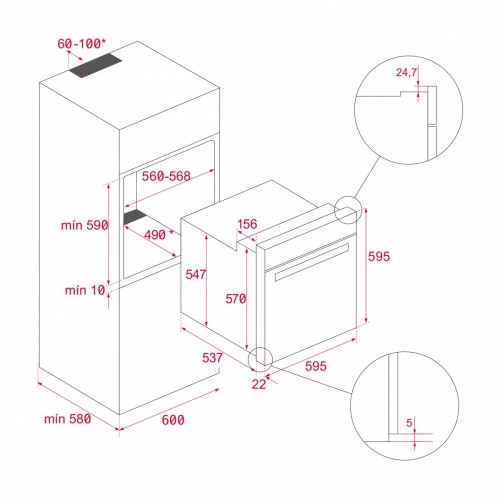 Духовой шкаф Teka HLB 8600 P ST 111000015