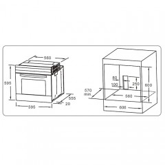 Духовой шкаф Evelux EO 620 W