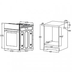 Духовой шкаф Evelux EO 430 PB