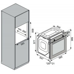 Духовой шкаф Monsher MOE 6026 Noir