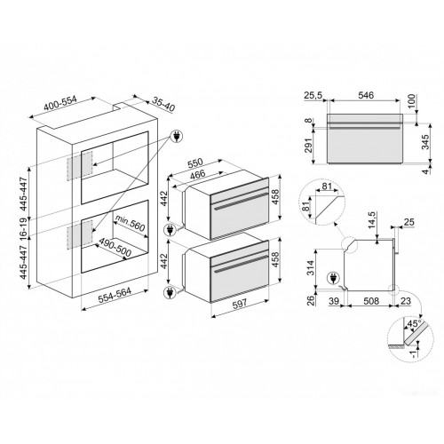 Духовой шкаф Smeg Linea Aesthetic SO4102S3G