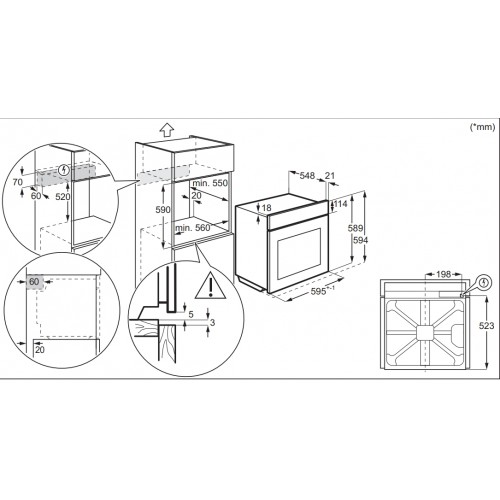 Духовой шкаф Electrolux EOF3H40X