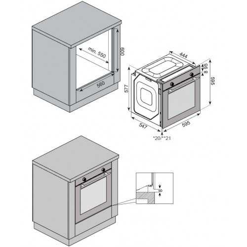 Духовой шкаф ZorG Technology BE12 gray